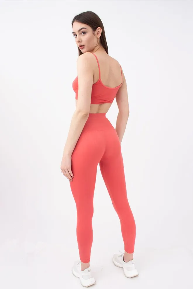 Спортивные бесшовные леггинсы LEGGINGS ENERGY Giulia (burnt coral), оранжевый