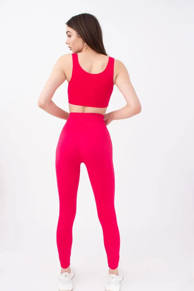 Спортивные бесшовные леггинсы LEGGINGS ENERGY Giulia (raspberry sorbet), розовый
