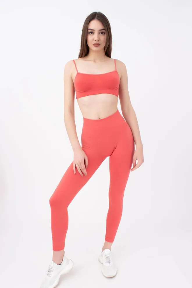 Спортивные бесшовные леггинсы LEGGINGS ENERGY Giulia (burnt coral), оранжевый