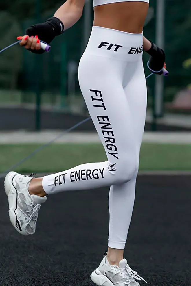 Леггинсы спортивные Leggins fit energy Giulia (bianco)