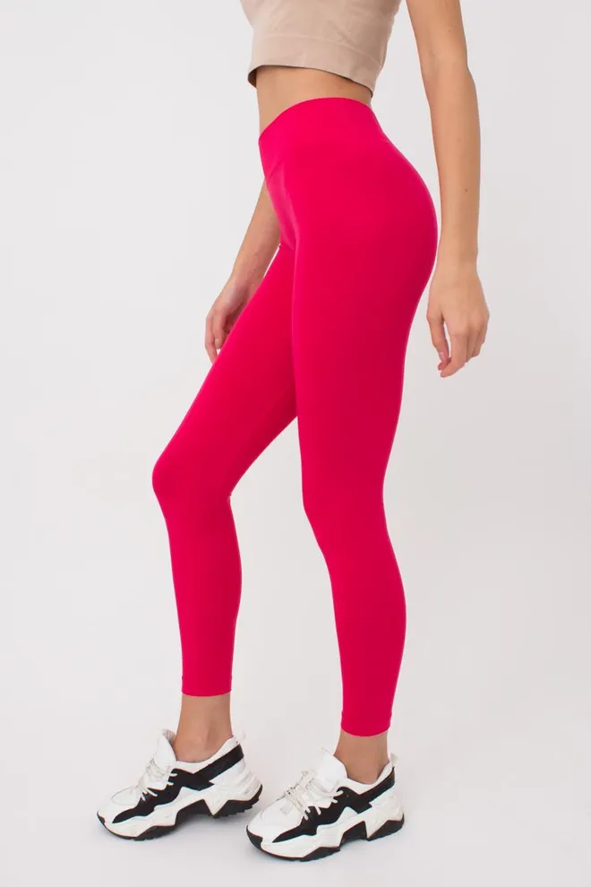 Безшовні легінси з мікрофібри LEGGINGS Giulia (raspberry sorbet), рожевий