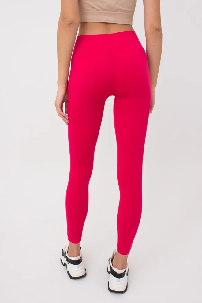 Безшовні легінси з мікрофібри LEGGINGS Giulia (raspberry sorbet), рожевий