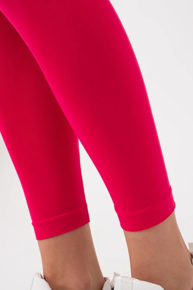 Безшовні легінси з мікрофібри LEGGINGS Giulia (raspberry sorbet), рожевий