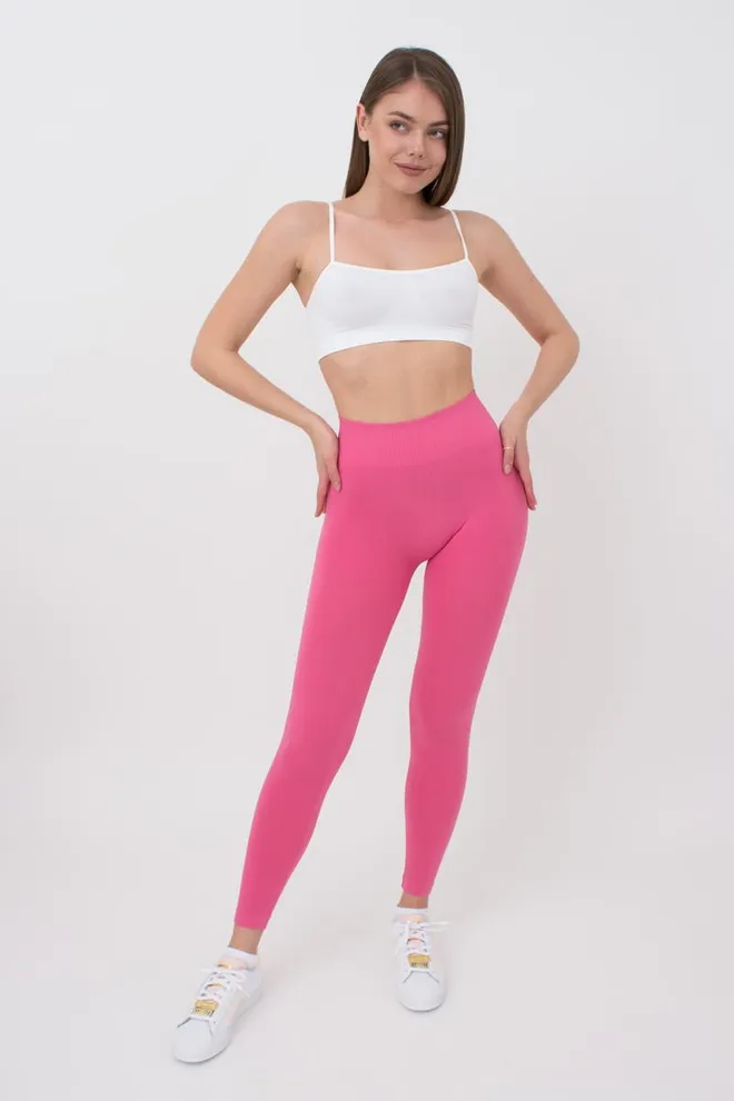 Бесшовные леггинсы из микрофибры LEGGINGS Giulia (bubblegum), розовый