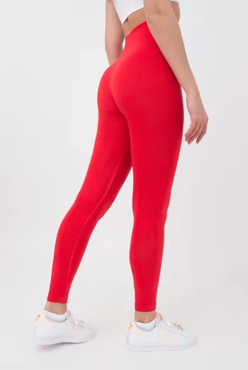 Безшовні легінси з мікрофібри LEGGINGS Giulia (poinciana), червоний