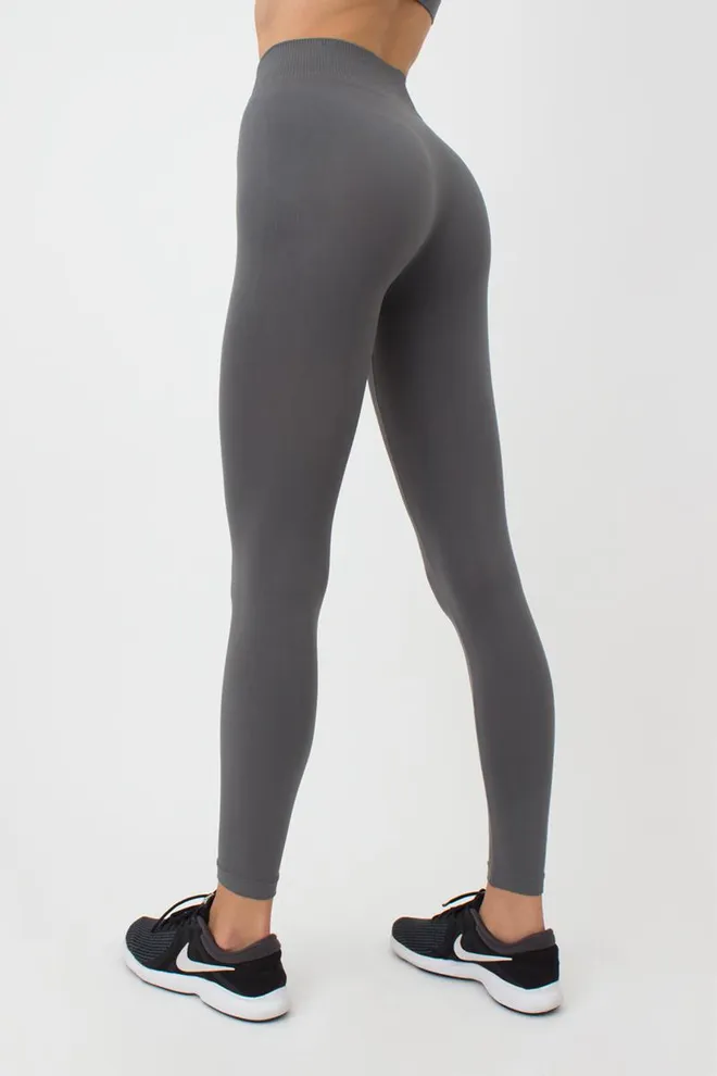 Безшовні легінси з мікрофібри LEGGINGS Giulia (poppy seed), сірий