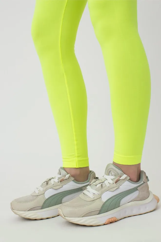 Безшовні легінси з мікрофібри LEGGINGS Giulia (yellow neon), жовтий