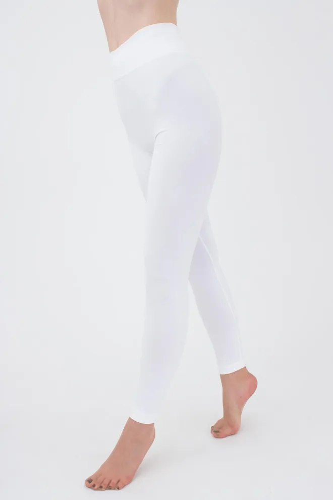 Безшовні спортивні легінси з мікрофібри LEGGINGS 02 Giulia (bianco), білий