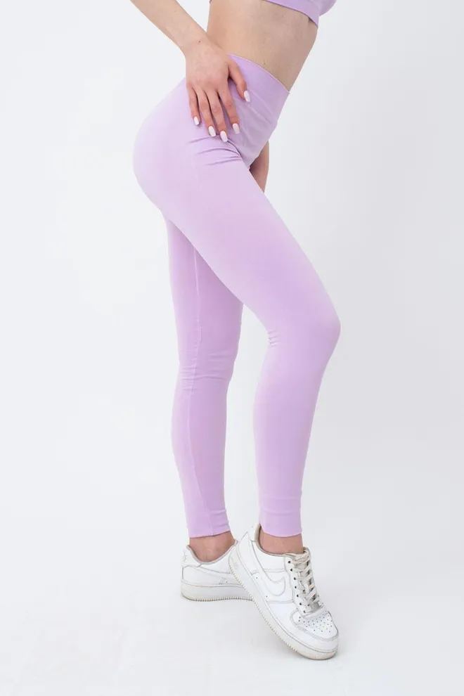 Бесшовные спортивные леггинсы из микрофибры LEGGINGS 02 Giulia (orchid bloom), фиолетовый