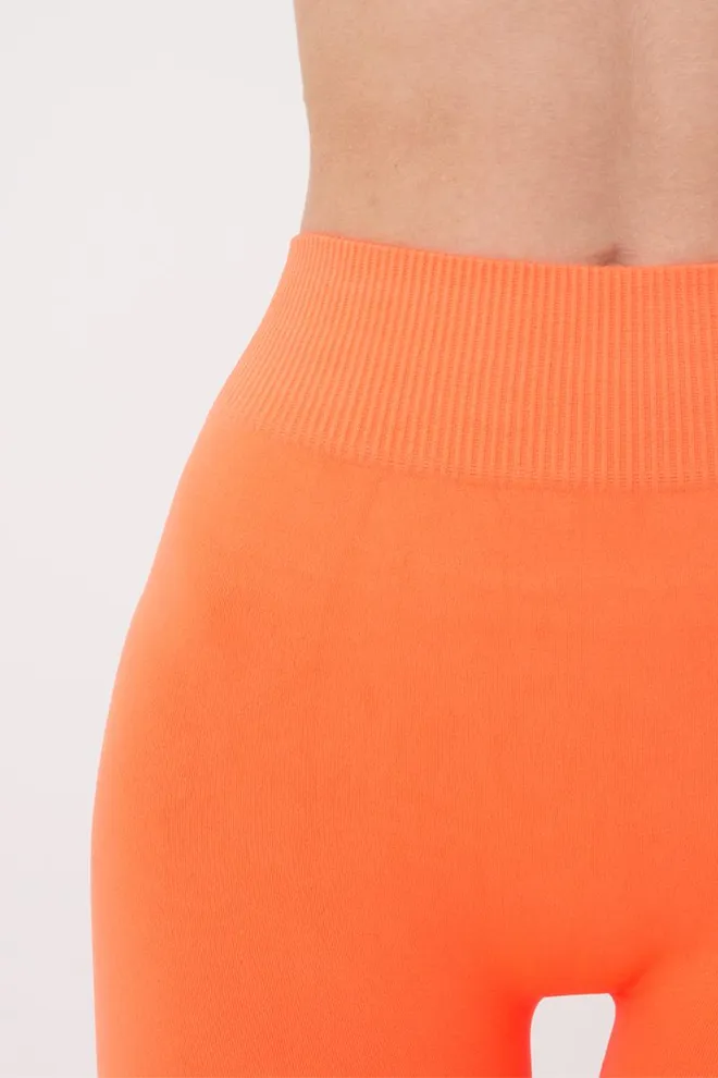 Безшовні спортивні легінси з мікрофібри LEGGINGS 02 Giulia (orange neon), помаранчевий