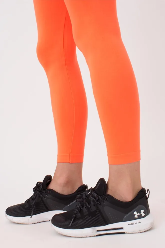 Безшовні спортивні легінси з мікрофібри LEGGINGS 02 Giulia (orange neon), помаранчевий