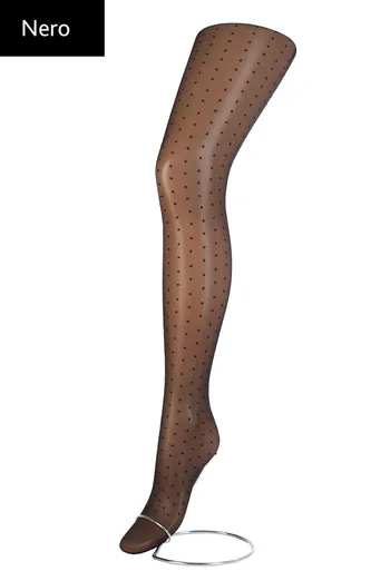 LINA 20 model 5 Детские колготки в мелкий горошек TM GIULIA  (nero)