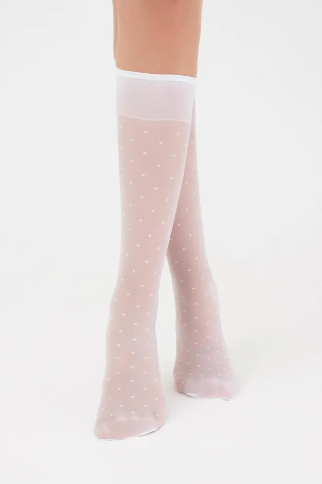 Детские гольфы c рисунком LNG-04 gambaletto (bianco)