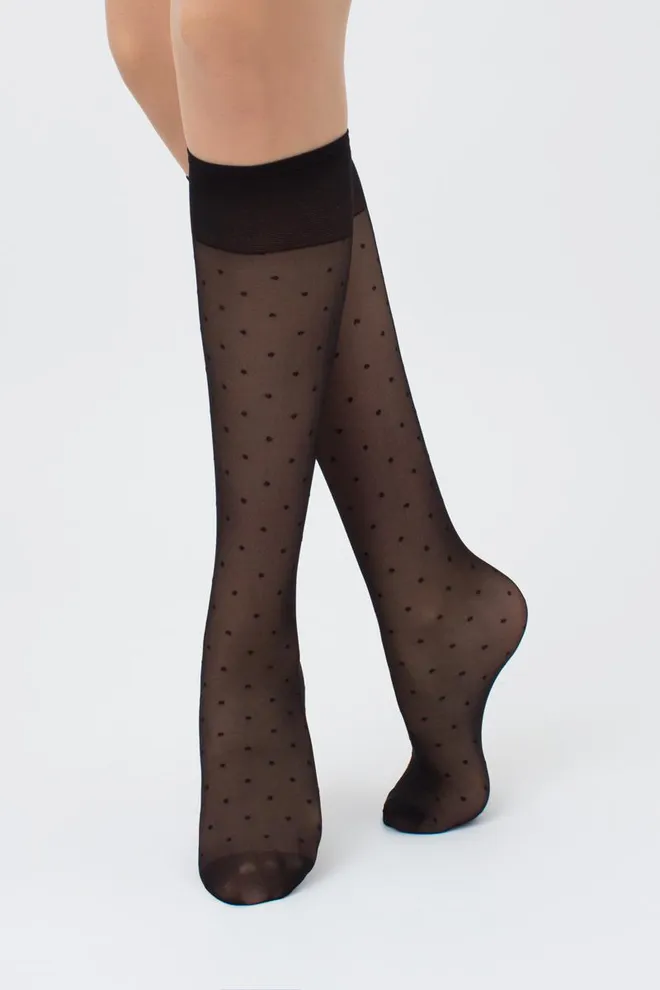 Дитячі гольфи з малюнком LNG-04 gambaletto (nero)