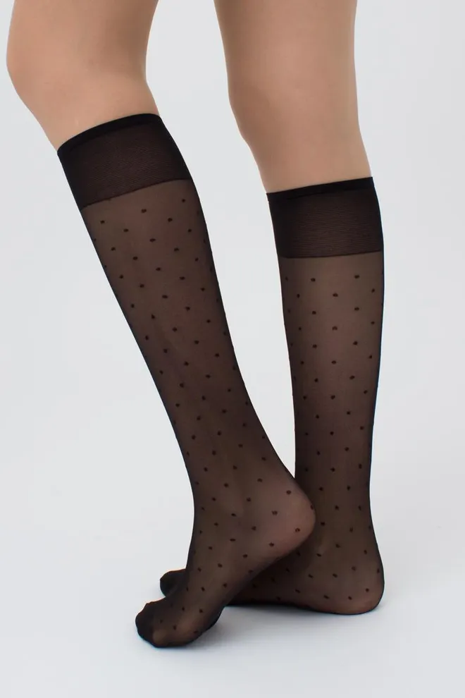 Дитячі гольфи з малюнком LNG-04 gambaletto (nero)