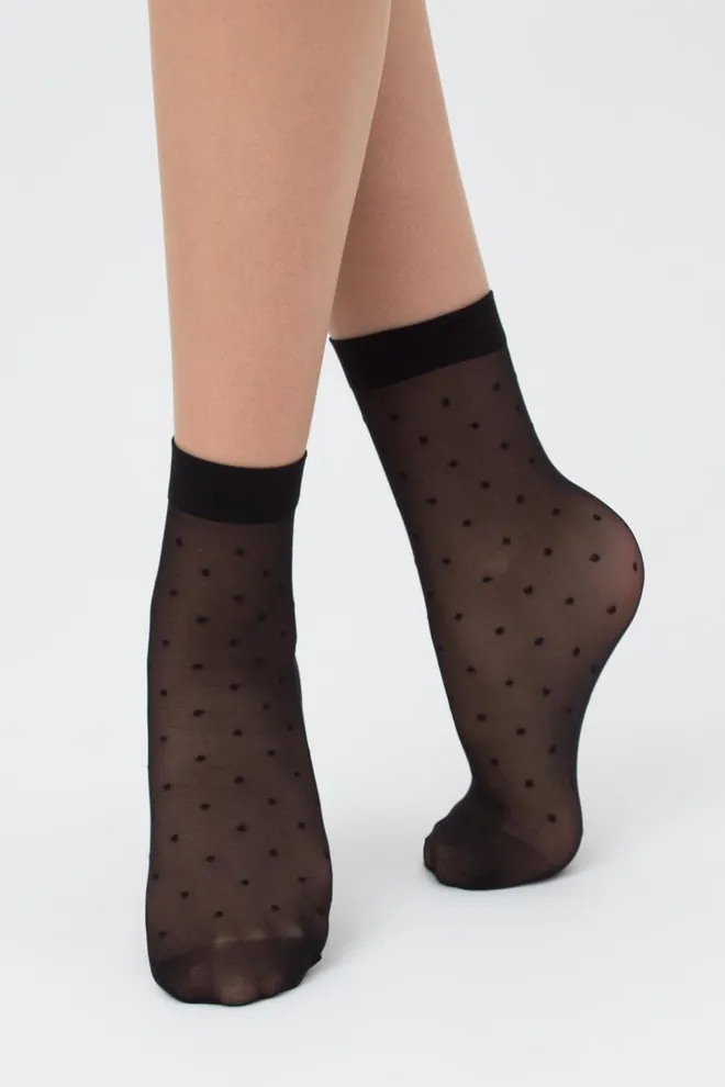 Носки детские капроновые с рисунком LNN-04 calzino (Планшет) Giulia (nero)