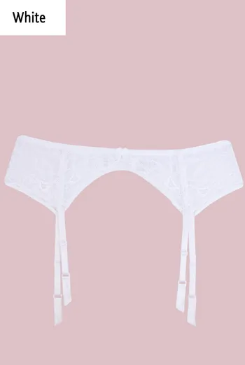 LORI 5001/01 кружевной пояс для чулок ТМ GIULIA  (white)