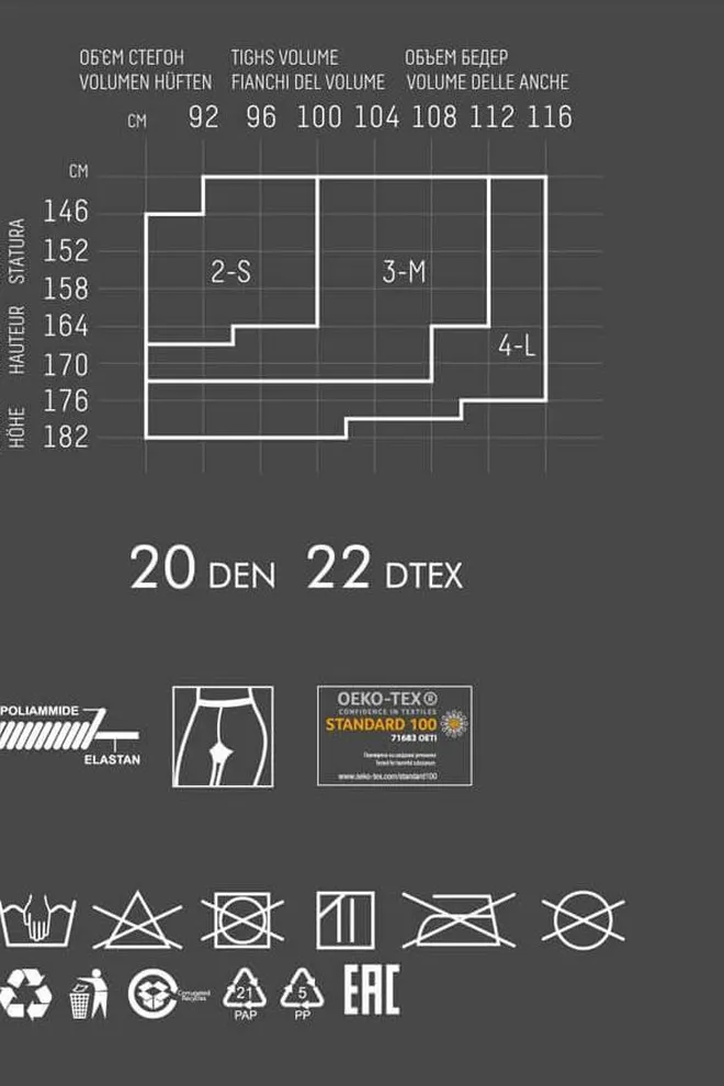 Колготки с рисунком сердечко Lovers 20 den model 4 Giulia (nero/rosso), черный