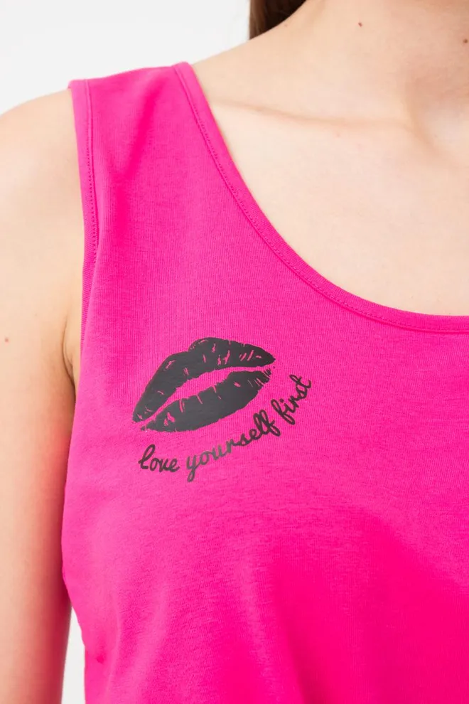 Женская хлопковая пижама Love Yourself 6030/010 Giulia (pink/black)