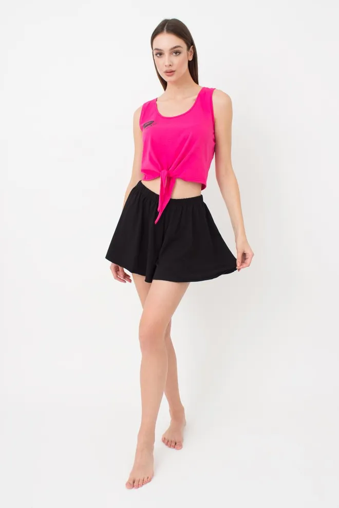 Женская хлопковая пижама Love Yourself 6030/010 Giulia (pink/black)