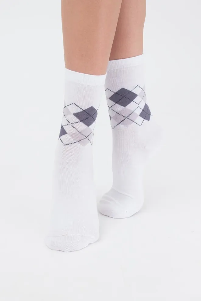Носки женские классические LSL comfort-01 Giulia (bianco)