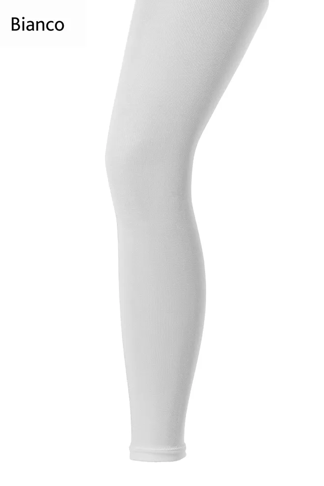 LUCHIA 150 LEGGINS Детские Леггинсы из микрофибры с эффектом блеска ТМ GIULIA  (bianco)