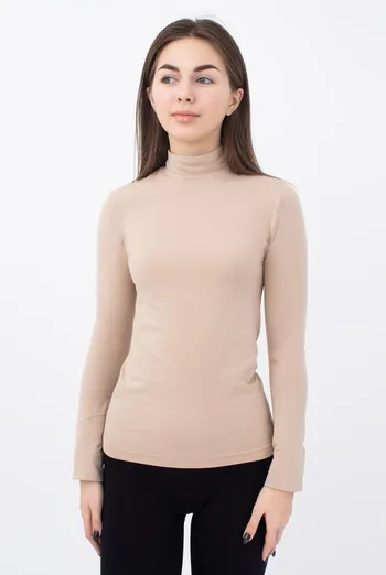 Бесшовная водолазка LUPETTO MANICA LUNGA Giulia (naturale), бежевый