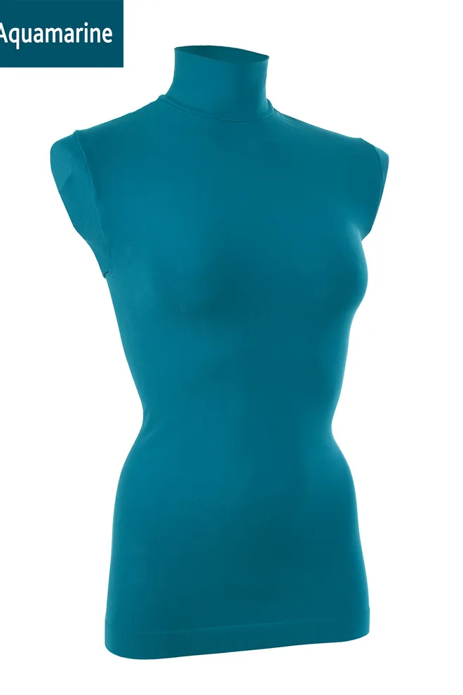 Бесшовная водолазка Lupetto manica lunga Giulia (aquamarine)