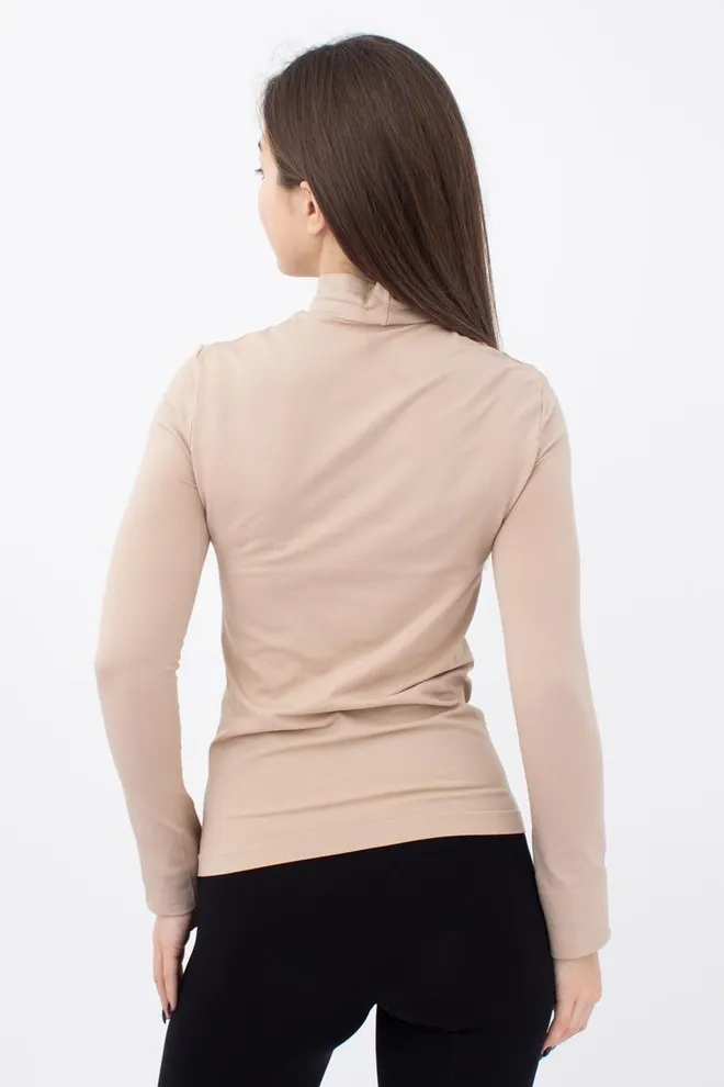 Бесшовная водолазка LUPETTO MANICA LUNGA Giulia (naturale), бежевый