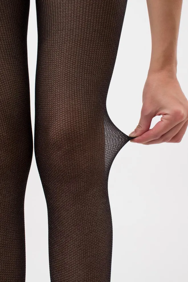 Колготки с блеском Lurex rete 40 den model 1 Giulia (nero)