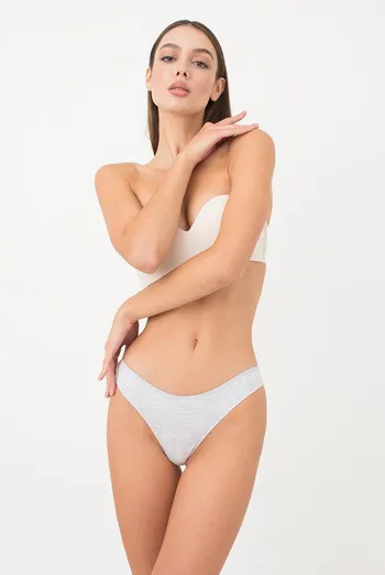 Женские трусы стринги Leila 2102/60 Giulia (grey)