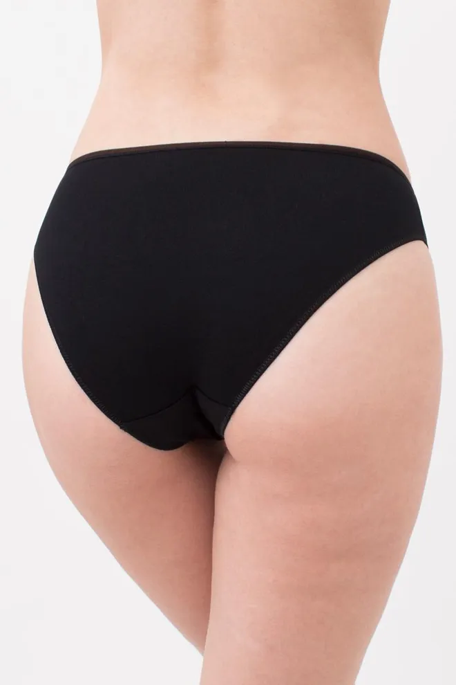 Женские трусы слип Leila 2301/60 Giulia (black), черный