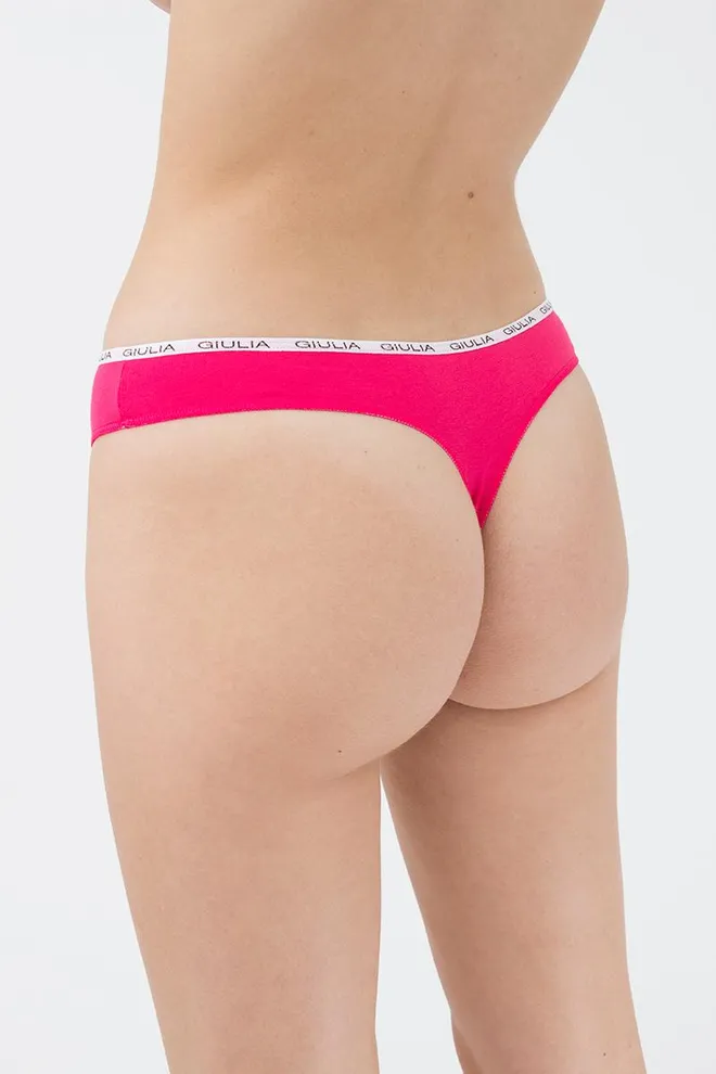 Женские трусы стринги Logo 2102/60 Giulia (pink)