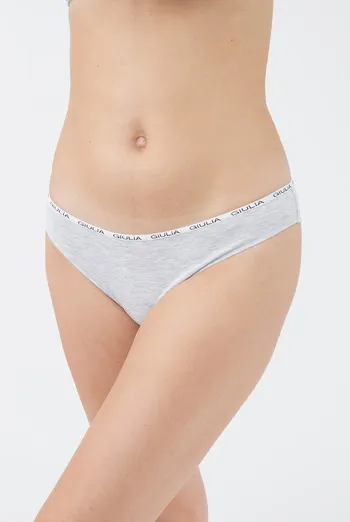 Женские трусы слипы Logo 2302/60 Giulia (grey melange)