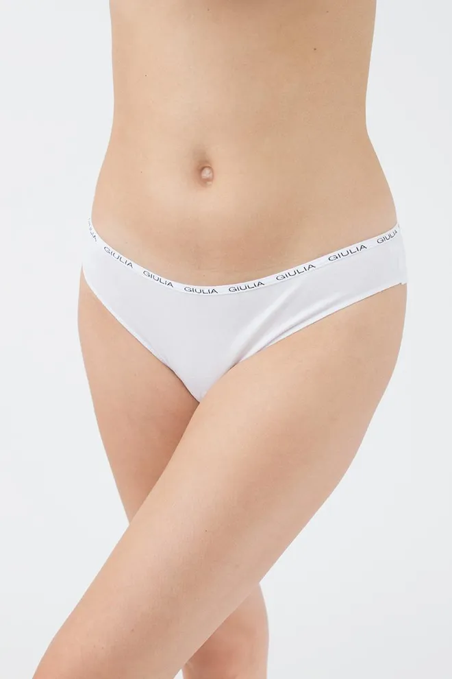 Женские трусы слипы Logo 2302/60 Giulia (white)