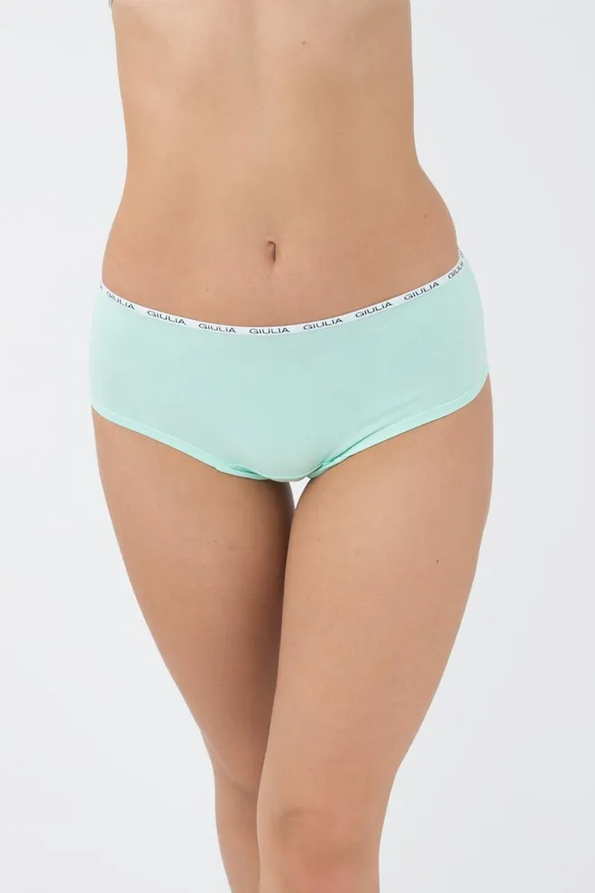 Женские трусы хипстеры Logo 2602/60 Giulia (mint)