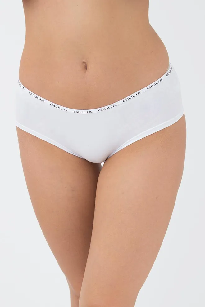 Женские трусы хипстеры Logo 2602/60 Giulia (white)