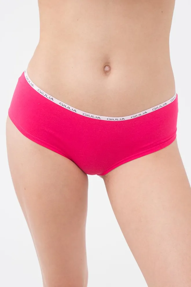 Женские трусы хипстеры Logo 2602/60 Giulia (pink)