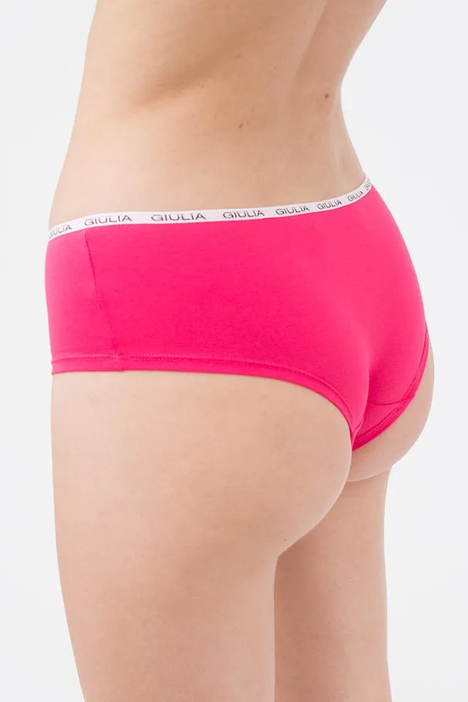 Женские трусы хипстеры Logo 2602/60 Giulia (pink)