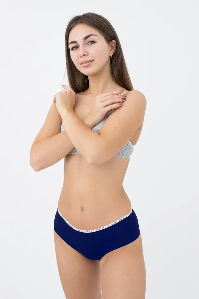 Женские трусы хипстеры Logo 2602/60 Giulia (navy)