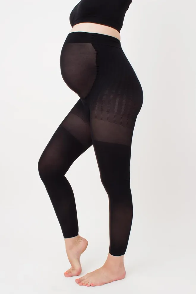 Бесшовные леггинсы для беременных Mama leggy tights Giulia (nero), черный