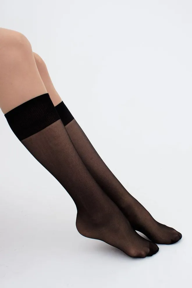 Классические гольфы Marea 40 den Giulia 2 пары (nero), черный