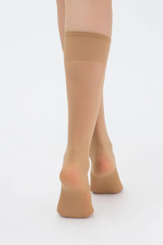 Классические гольфы Marea 40 den Giulia 2 пары (daino), бежевый