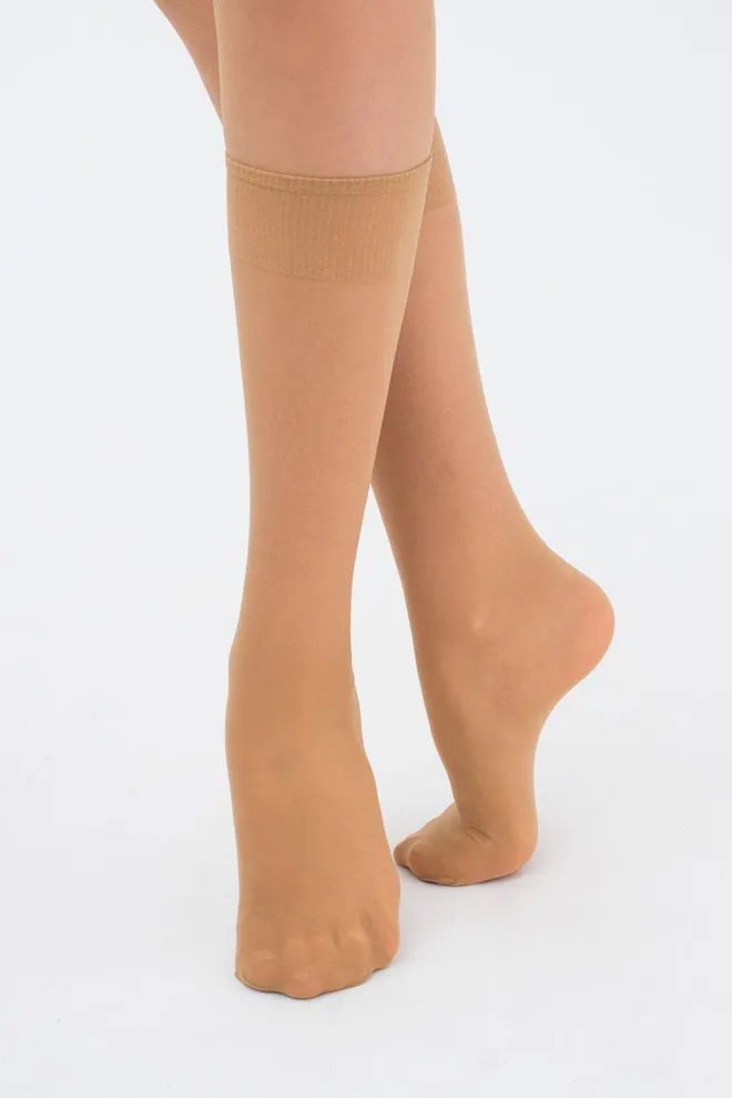 Классические гольфы Marea 40 den Giulia 2 пары (daino), бежевый