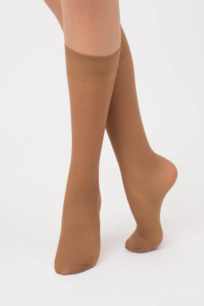 Классические гольфы Marea 40 den Giulia 2 пары (caramel), бежевый