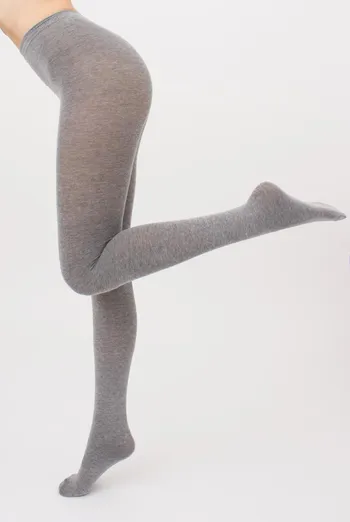 Колготки теплые Melange cotton 200 den Giulia (grey melange)