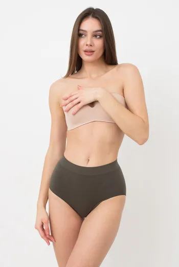 Бесшовные трусики Midi briefs color Giulia (khaki), зеленый Бесшовные трусики Midi briefs color Giulia (khaki), зеленый