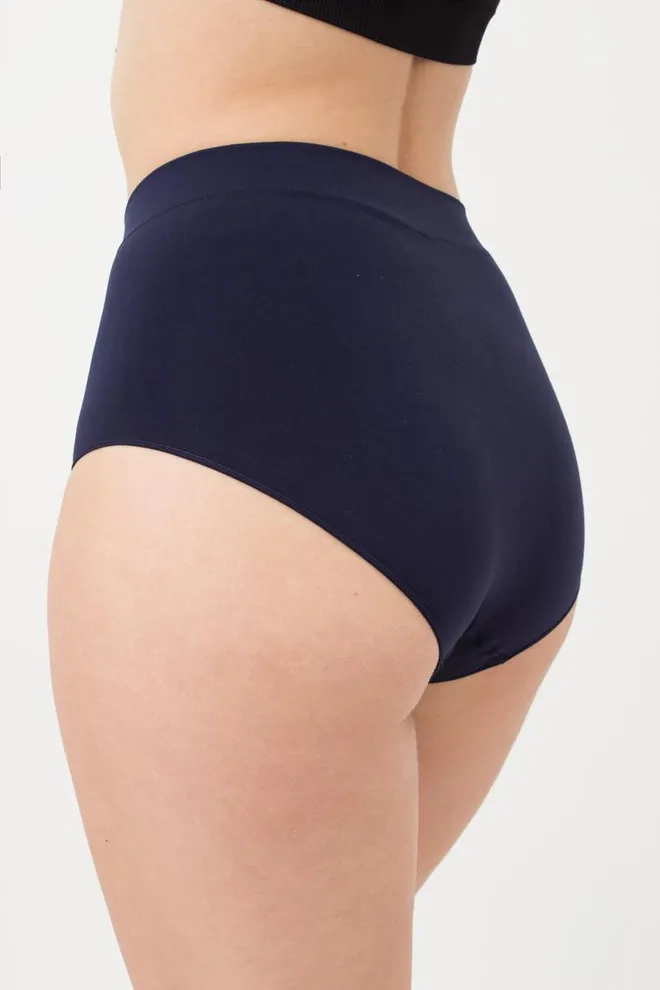 Бесшовные трусики Midi briefs color Giulia (deep navy)