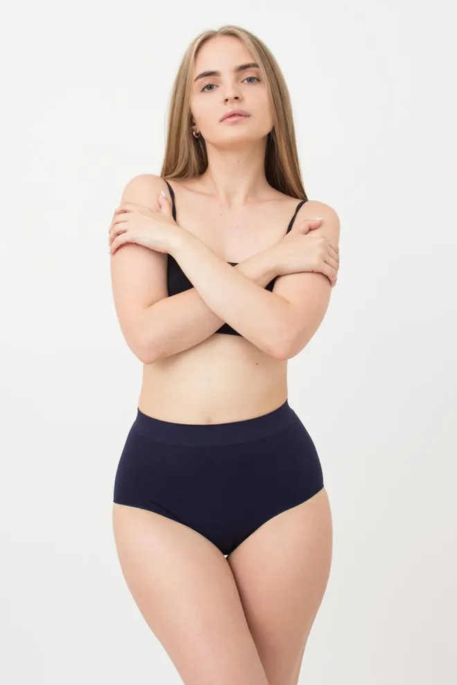 Бесшовные трусики Midi briefs color Giulia (deep navy)