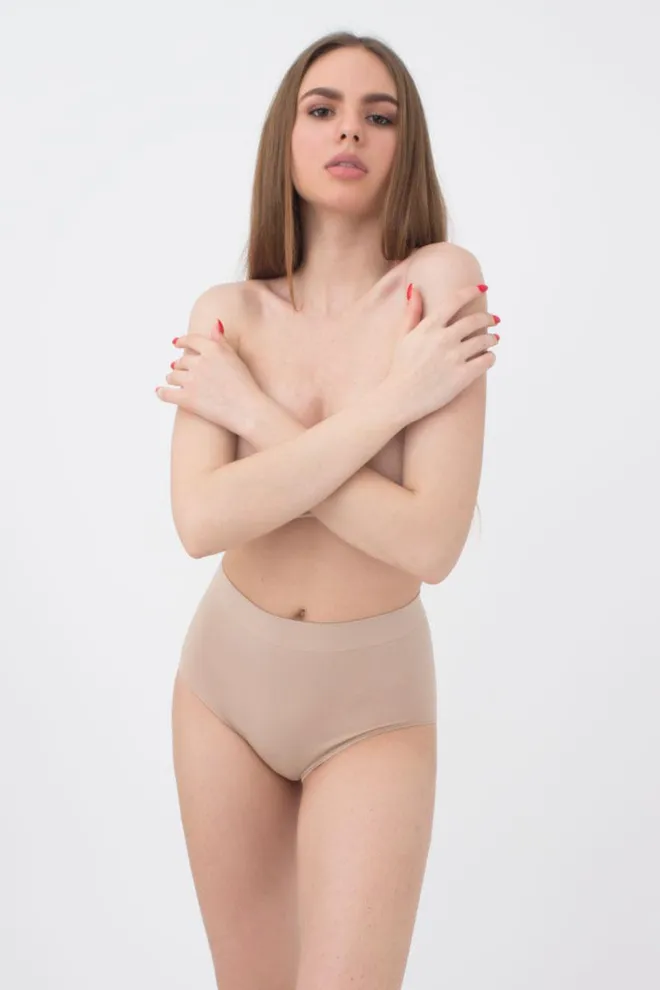 Бесшовные трусики слип Midi briefs Giulia (naturale)